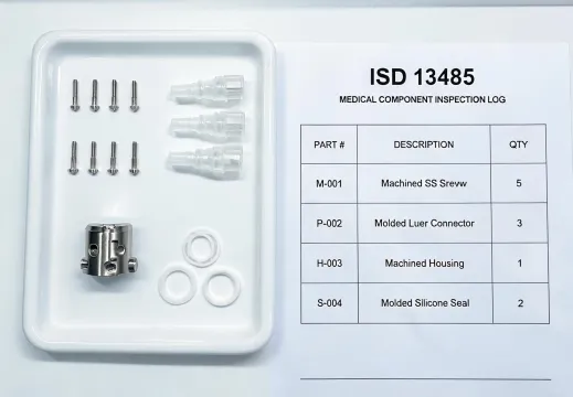 Medical device component tray